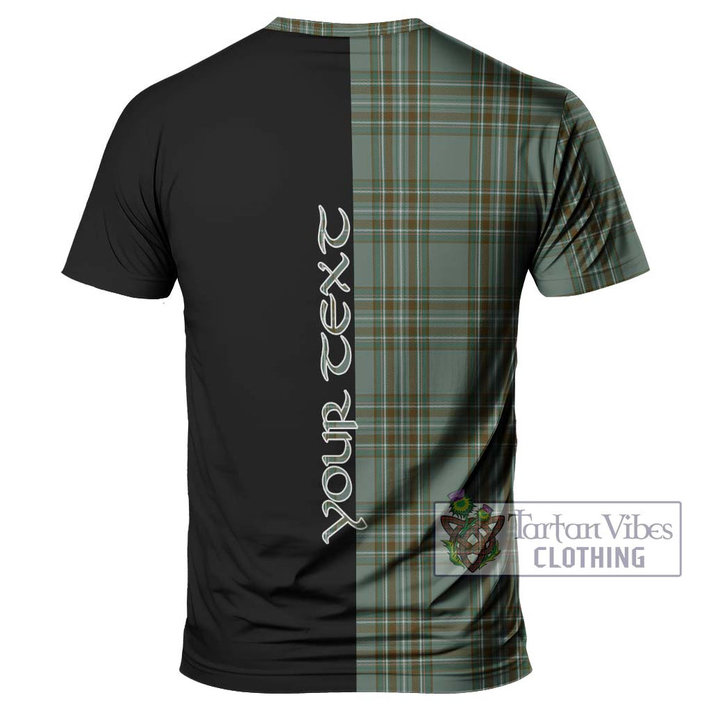 Kelly Tartan T-Shirt with Family Crest and Half Of Me Style - Tartanvibesclothing Shop