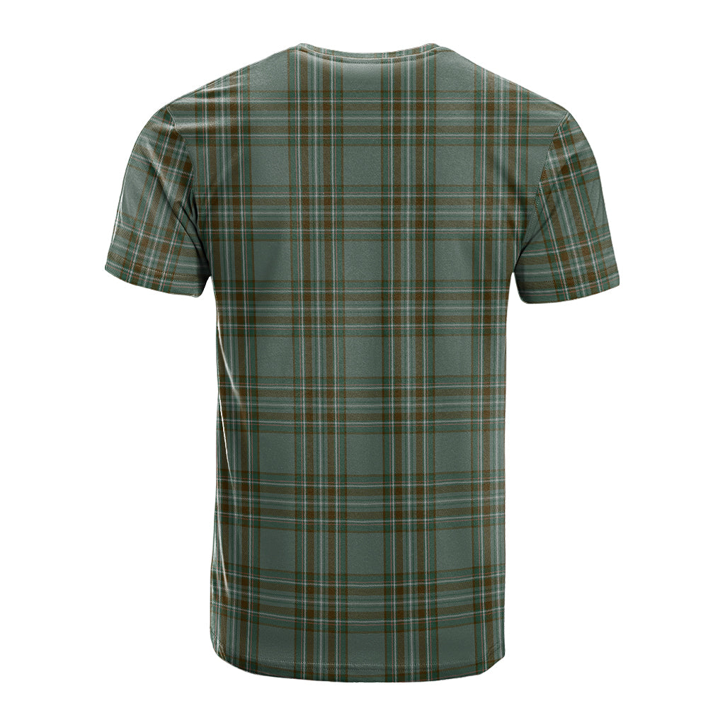 Kelly Tartan T-Shirt with Family Crest - Tartan Vibes Clothing