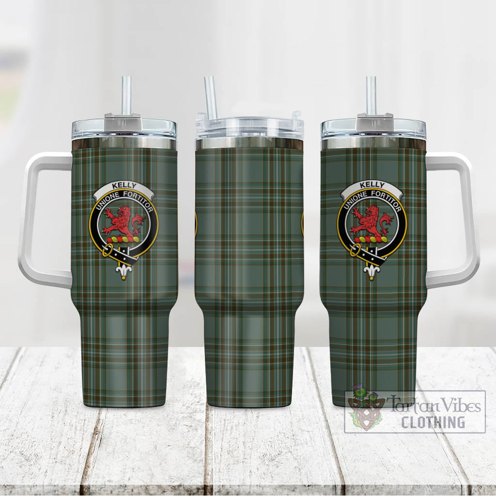 Tartan Vibes Clothing Kelly Dress Tartan and Family Crest Tumbler with Handle