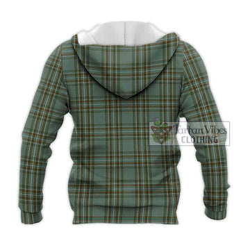 Kelly Tartan Knitted Hoodie with Family Crest DNA In Me Style - Tartanvibesclothing Shop