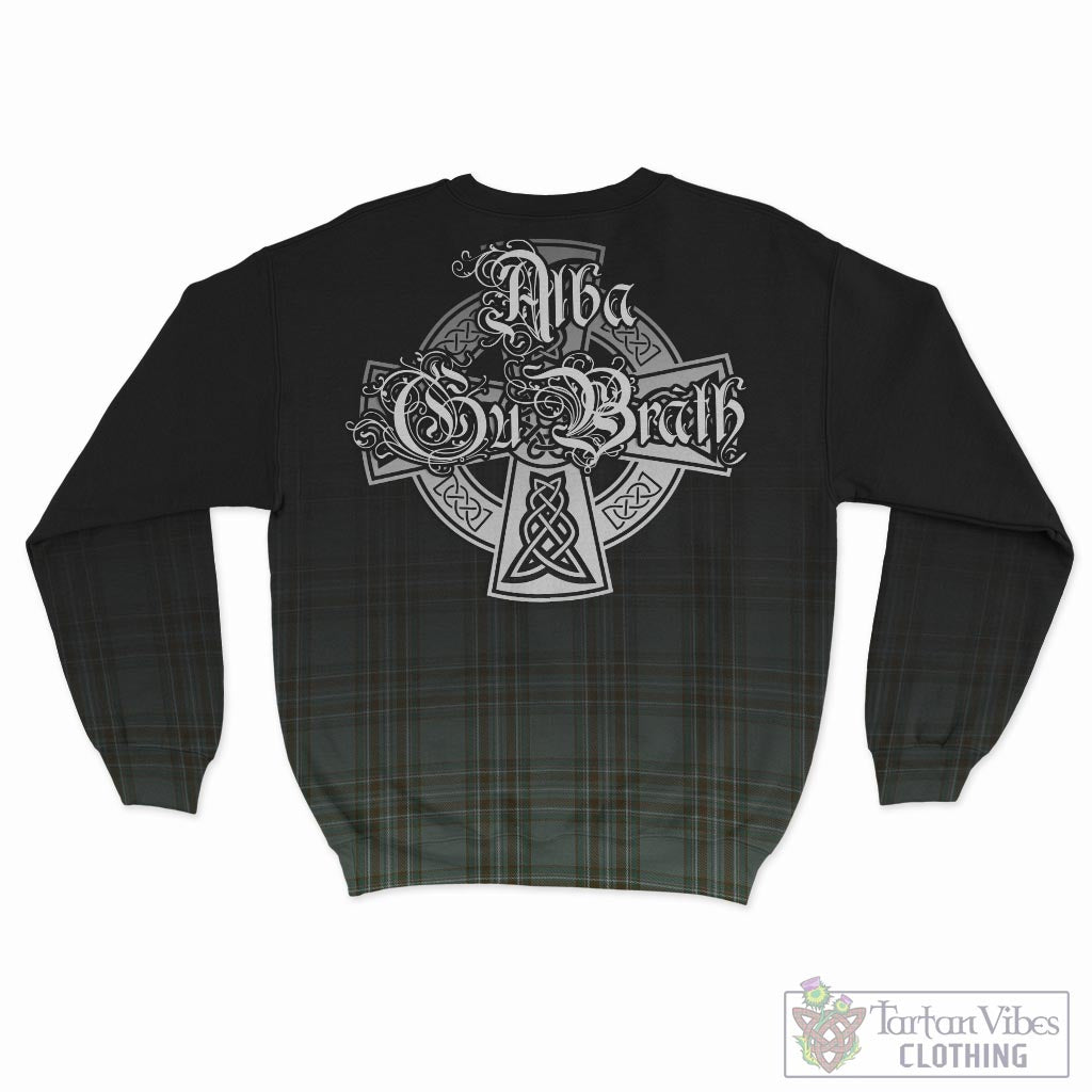 Tartan Vibes Clothing Kelly Dress Tartan Sweatshirt Featuring Alba Gu Brath Family Crest Celtic Inspired