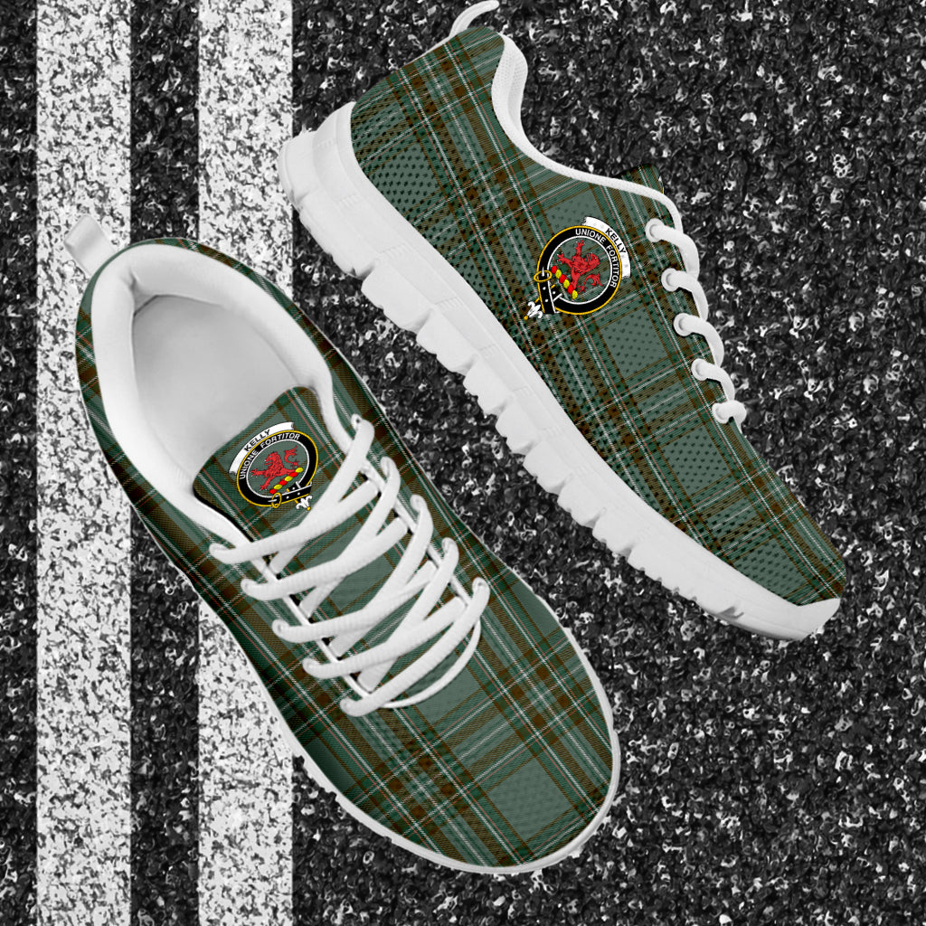 Kelly Tartan Sneakers with Family Crest - Tartan Vibes Clothing