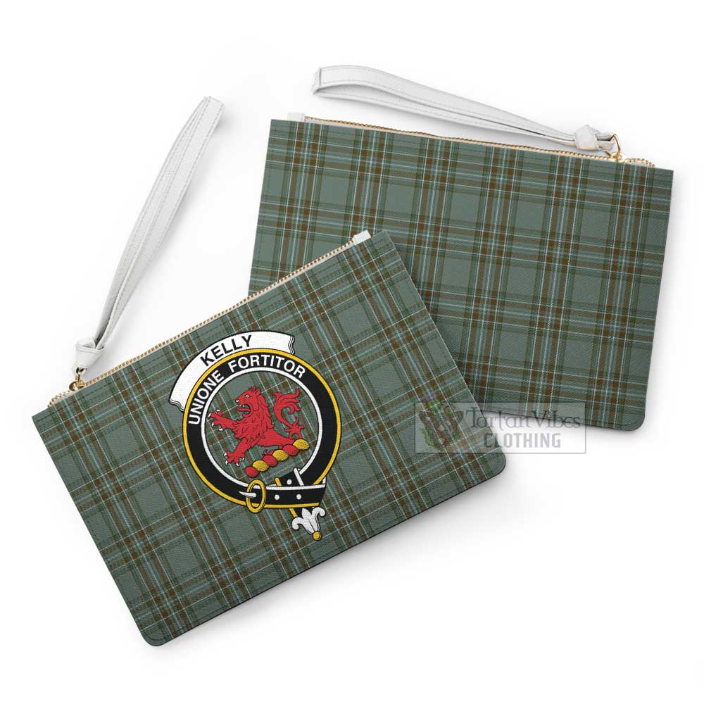 Tartan Vibes Clothing Kelly Family Crest Tartan Clutch Bag