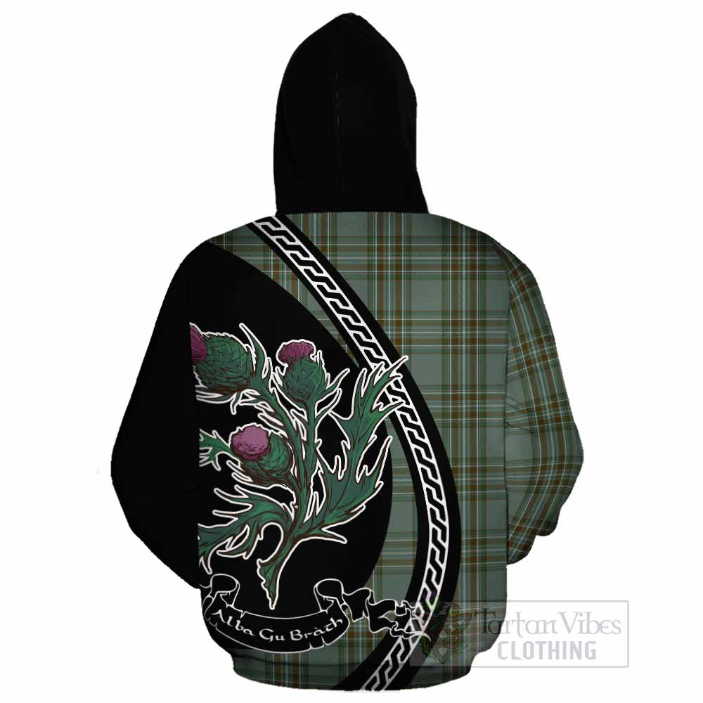 Kelly Family Crest Tartan Cotton Hoodie Alba Thistle Inspired - Tartan Vibes Clothing