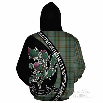 Kelly Family Crest Tartan Cotton Hoodie Alba Thistle Inspired - Tartan Vibes Clothing