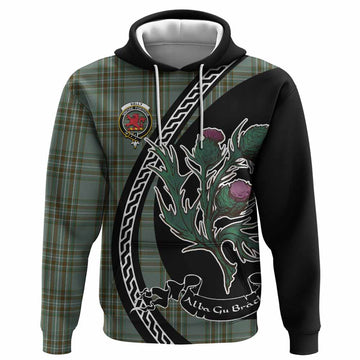 Kelly Family Crest Tartan Hoodie Alba Thistle Inspired - Tartan Vibes Clothing