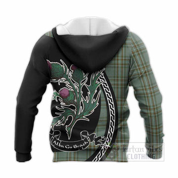 Kelly Family Crest Tartan Knitted Hoodie Alba Thistle Inspired - Tartan Vibes Clothing