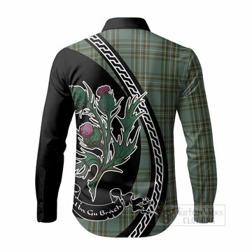 Kelly Family Crest Tartan Long Sleeve Button Shirts Alba Thistle Inspired - Tartan Vibes Clothing