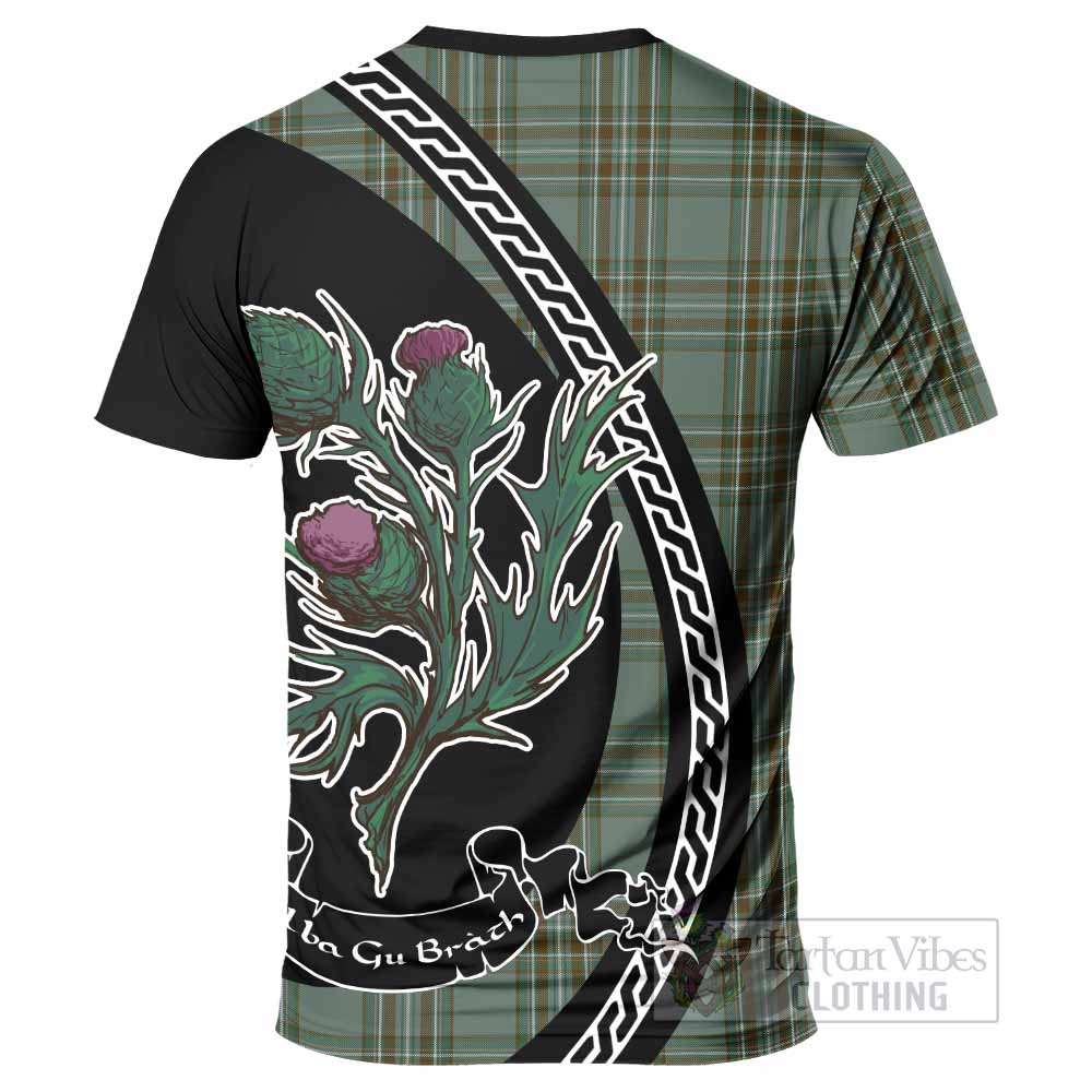Kelly Family Crest Tartan T-Shirt Alba Thistle Inspired - Tartan Vibes Clothing