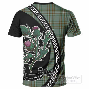 Kelly Family Crest Tartan T-Shirt Alba Thistle Inspired - Tartan Vibes Clothing