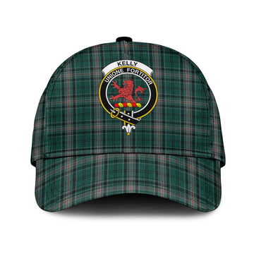 Kelly of Sleat Hunting Tartan Classic Cap with Family Crest