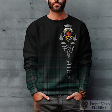 Kelly of Sleat Hunting Tartan Sweatshirt Featuring Alba Gu Brath Family Crest Celtic Inspired