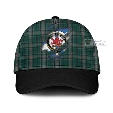 Kelly of Sleat Hunting Tartan Classic Cap with Family Crest In Me Style