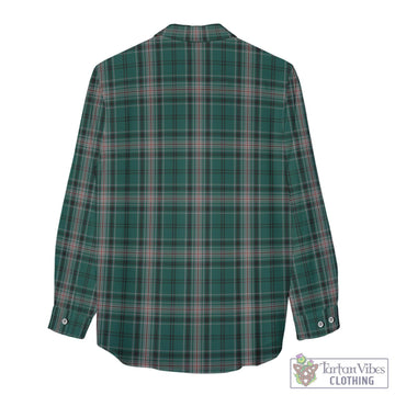 Kelly of Sleat Hunting Tartan Womens Casual Shirt with Family Crest