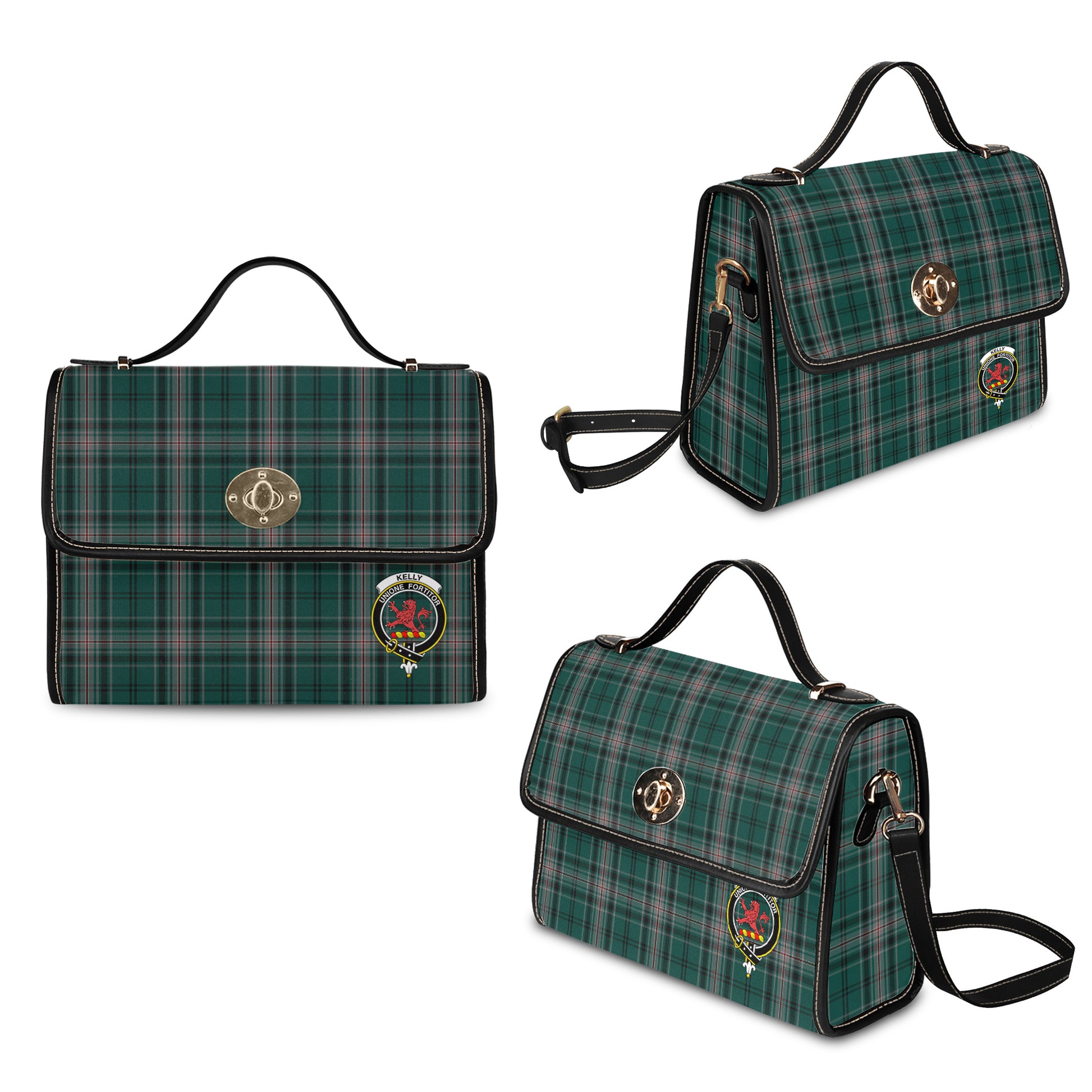 kelly-of-sleat-hunting-tartan-leather-strap-waterproof-canvas-bag-with-family-crest