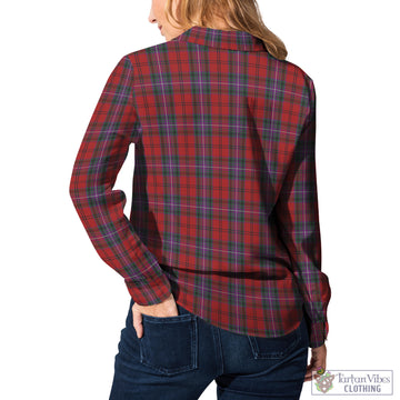 Kelly of Sleat Red Tartan Womens Casual Shirt
