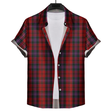 Kelly of Sleat Red Tartan Short Sleeve Button Down Shirt