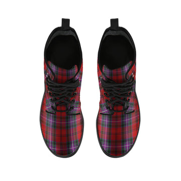 Kelly of Sleat Red Tartan Leather Boots