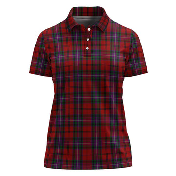 kelly-of-sleat-red-tartan-polo-shirt-for-women