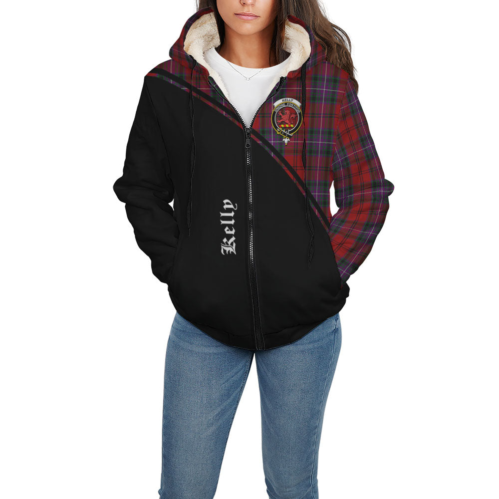 kelly-of-sleat-red-tartan-sherpa-hoodie-with-family-crest-curve-style