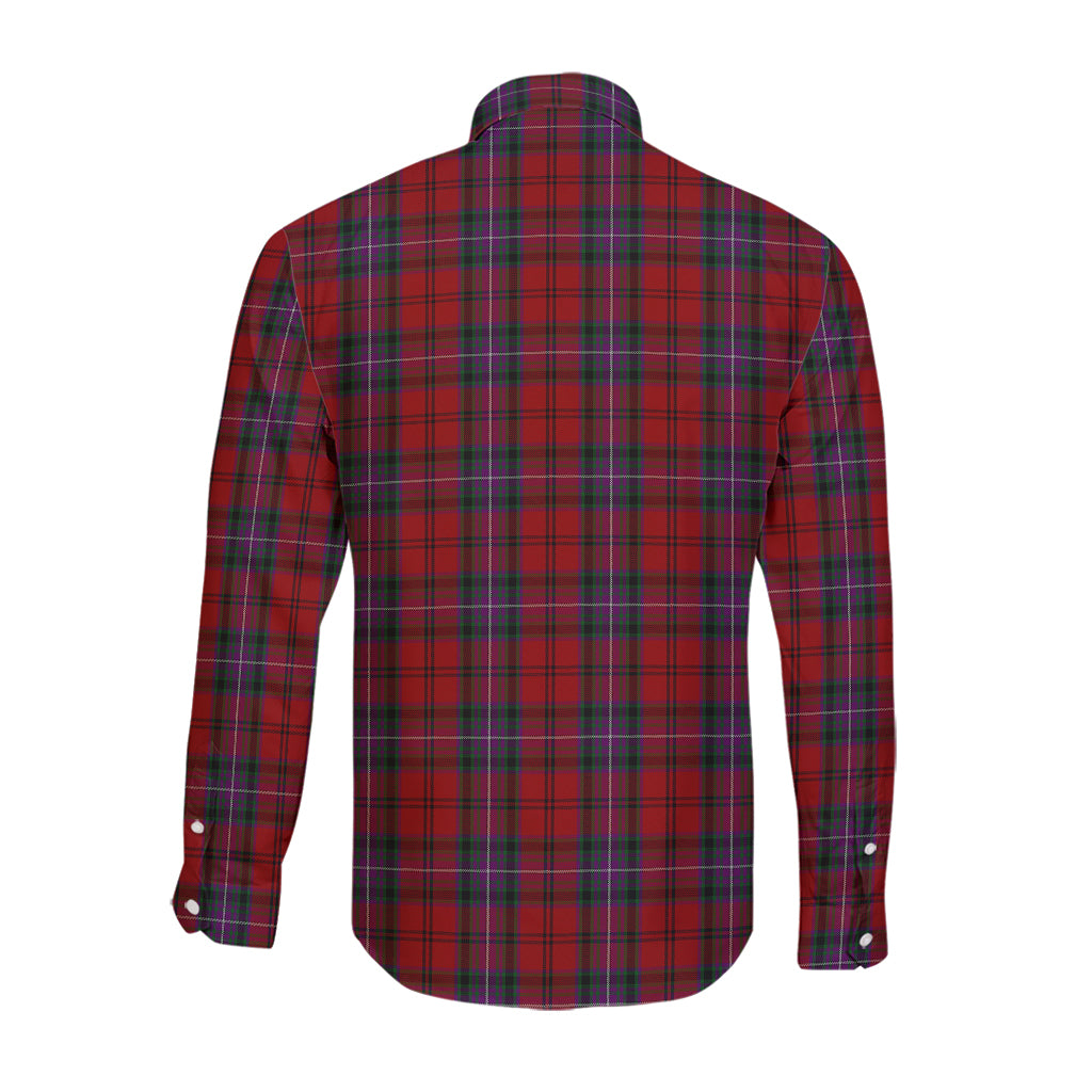kelly-of-sleat-red-tartan-long-sleeve-button-up-shirt-with-family-crest