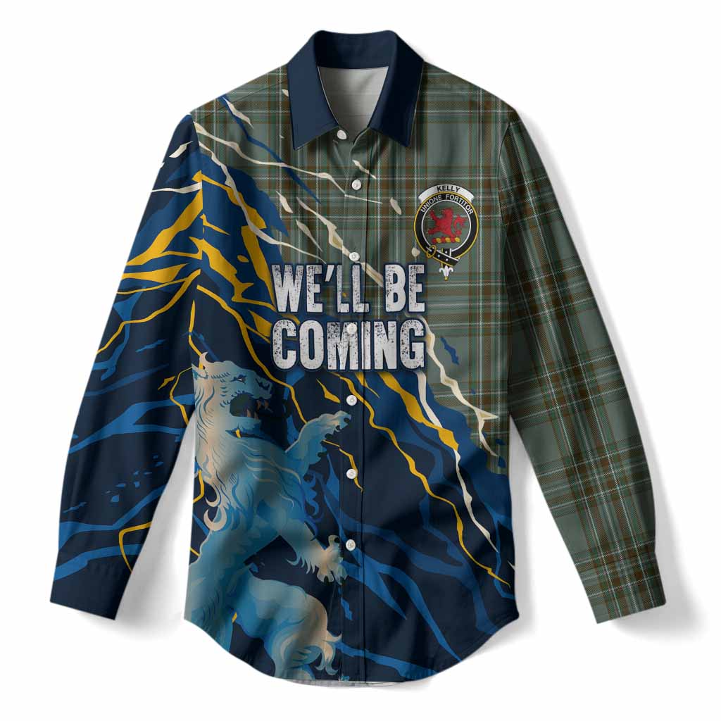 Kelly Scotland Tartan Women Casual Shirt WC2026 Football - We'll Be Coming