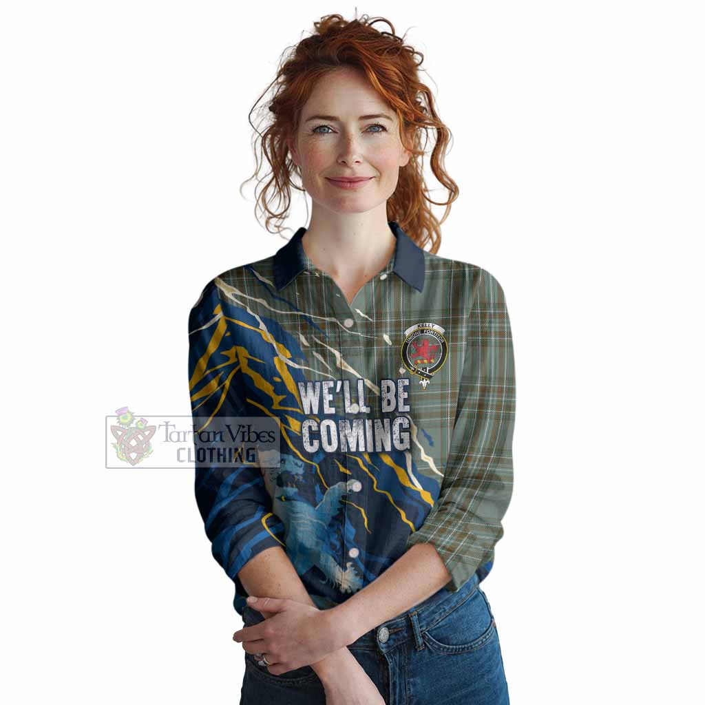 Kelly Scotland Tartan Women Casual Shirt WC2026 Football - We'll Be Coming