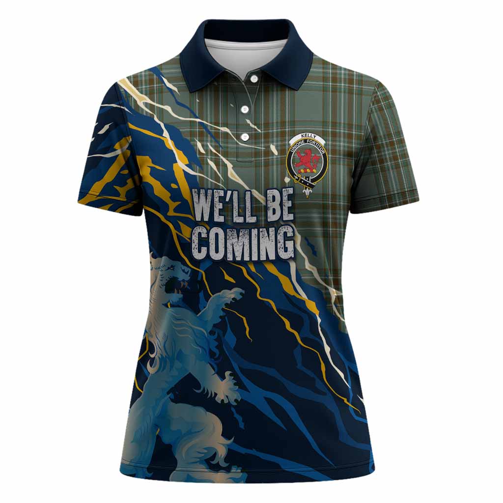 Kelly Scotland Tartan Women Polo Shirt WC2026 Football - We'll Be Coming