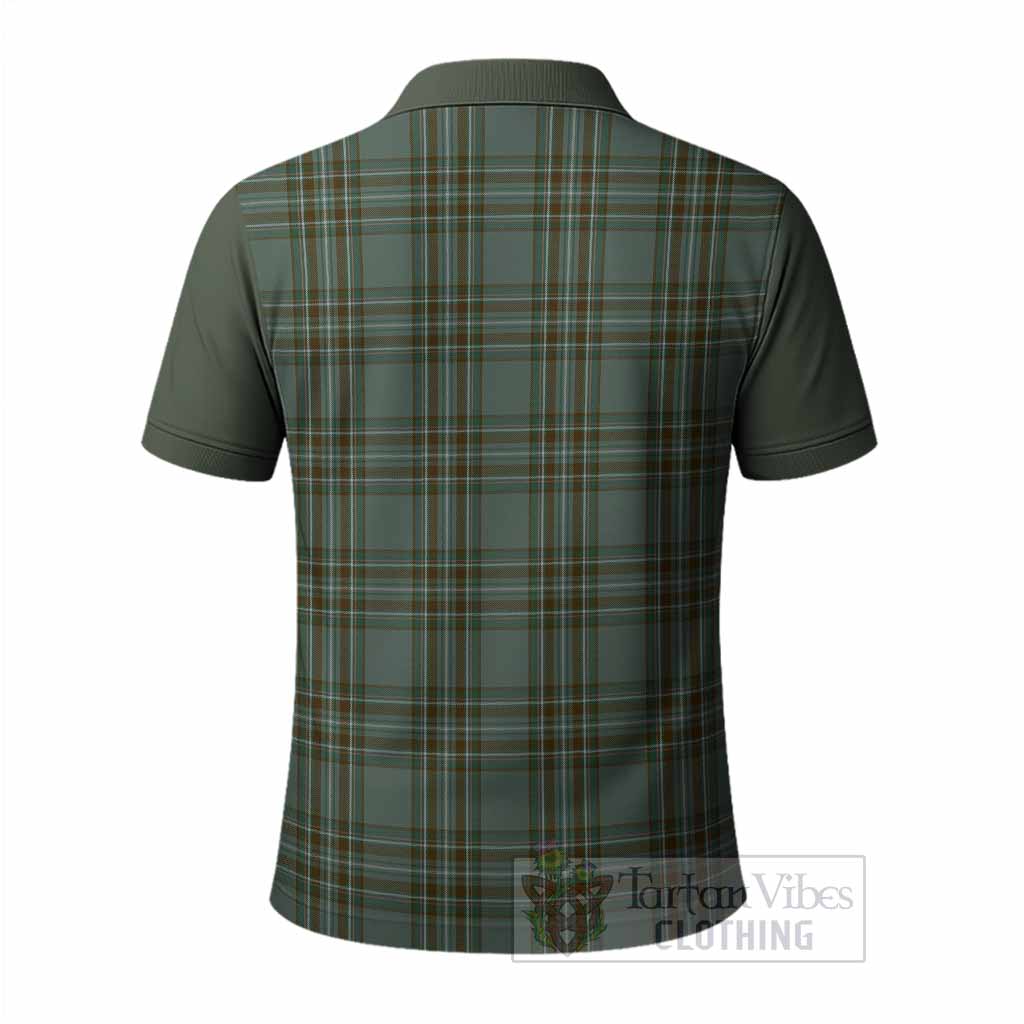 Kelly Tartan Accent Polo Shirt with Family Crest