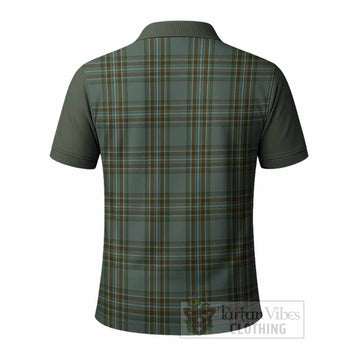 Kelly Tartan Accent Polo Shirt with Family Crest