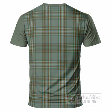 Kelly Tartan Accent T-Shirt with Family Crest