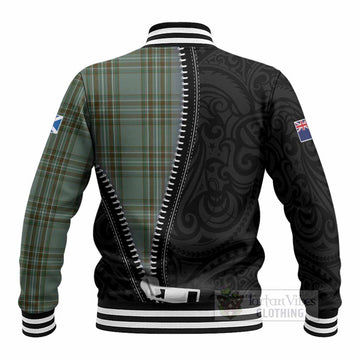 Kelly Tartan Baseball Jacket New Zealand Pattern Unique Zipper Stylized