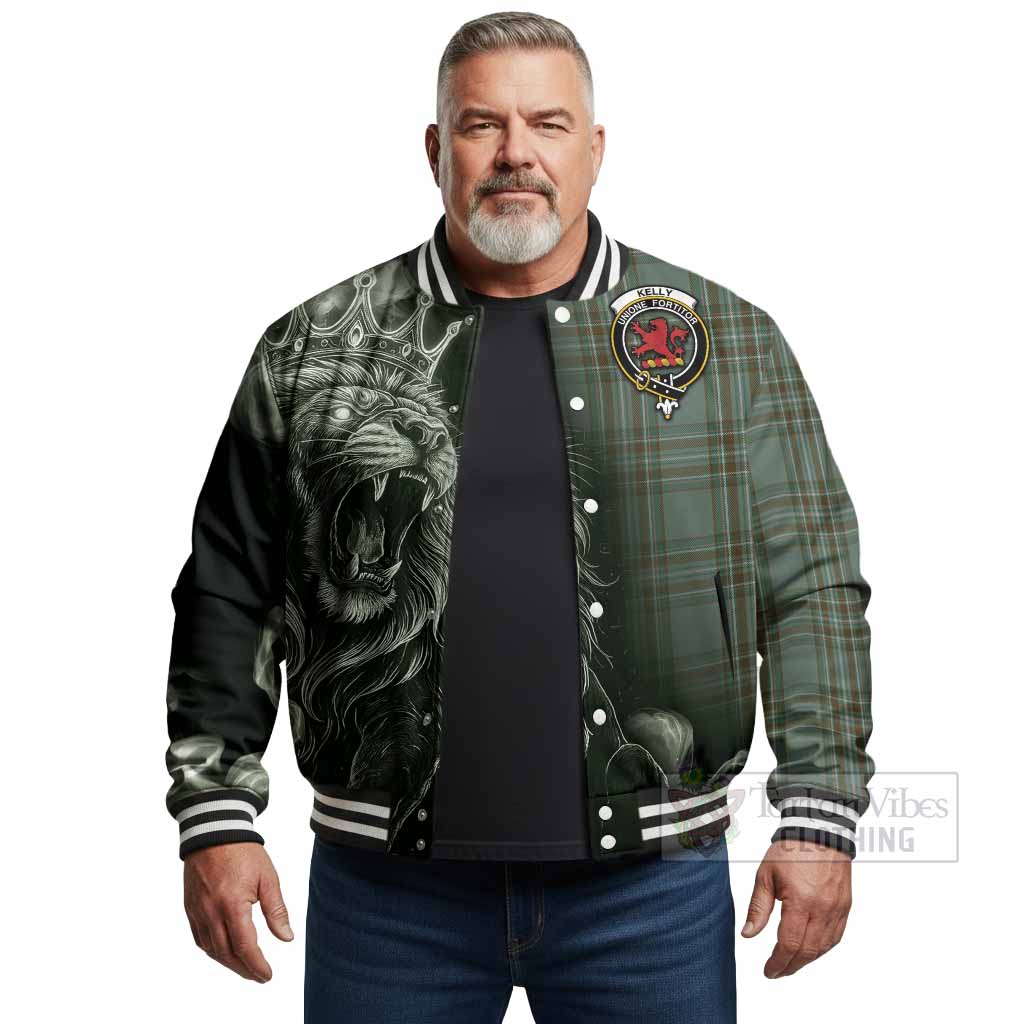 Kelly Tartan Baseball Jacket Roaring Lion Heritage