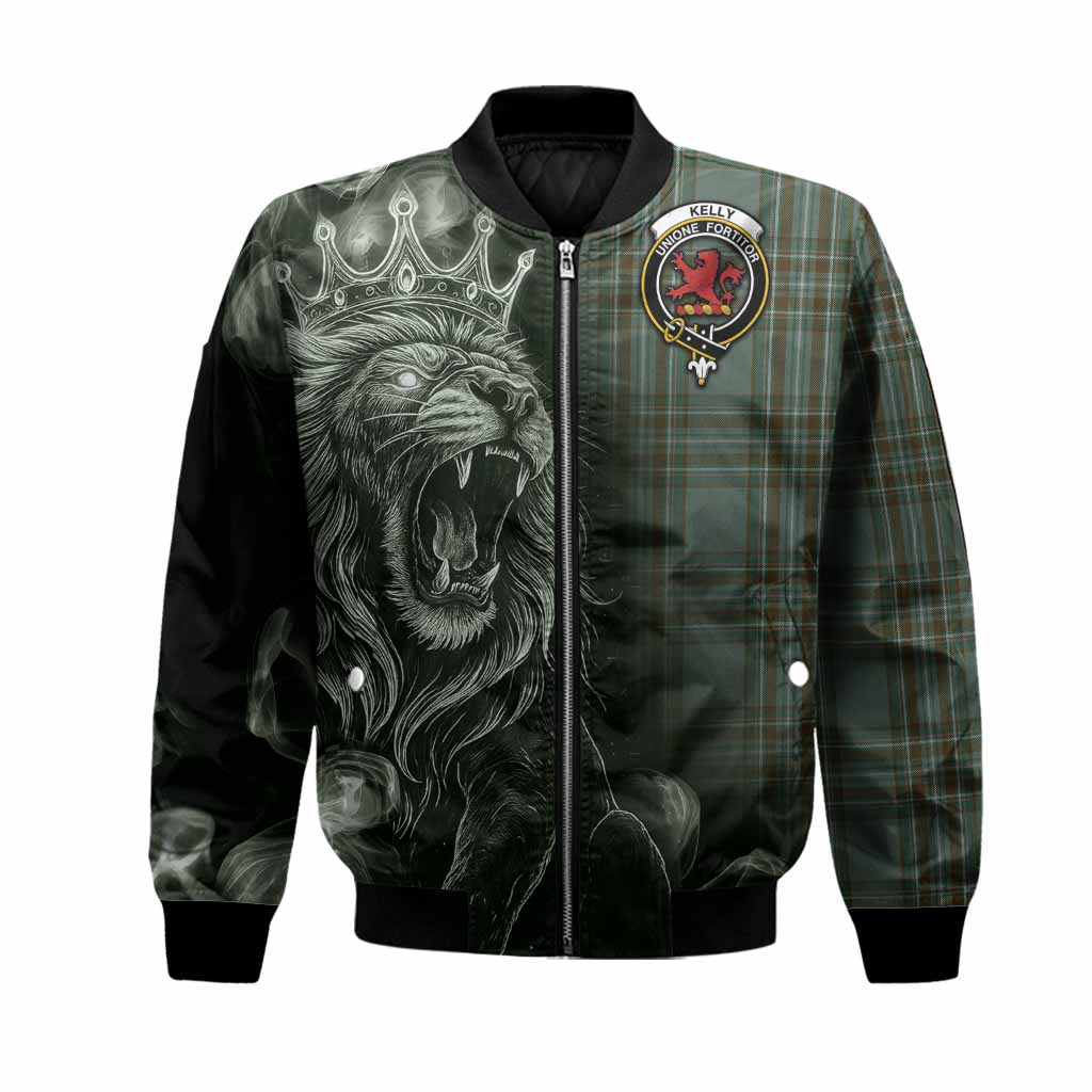 Kelly Tartan Bomber Jacket Roaring Lion Heritage
