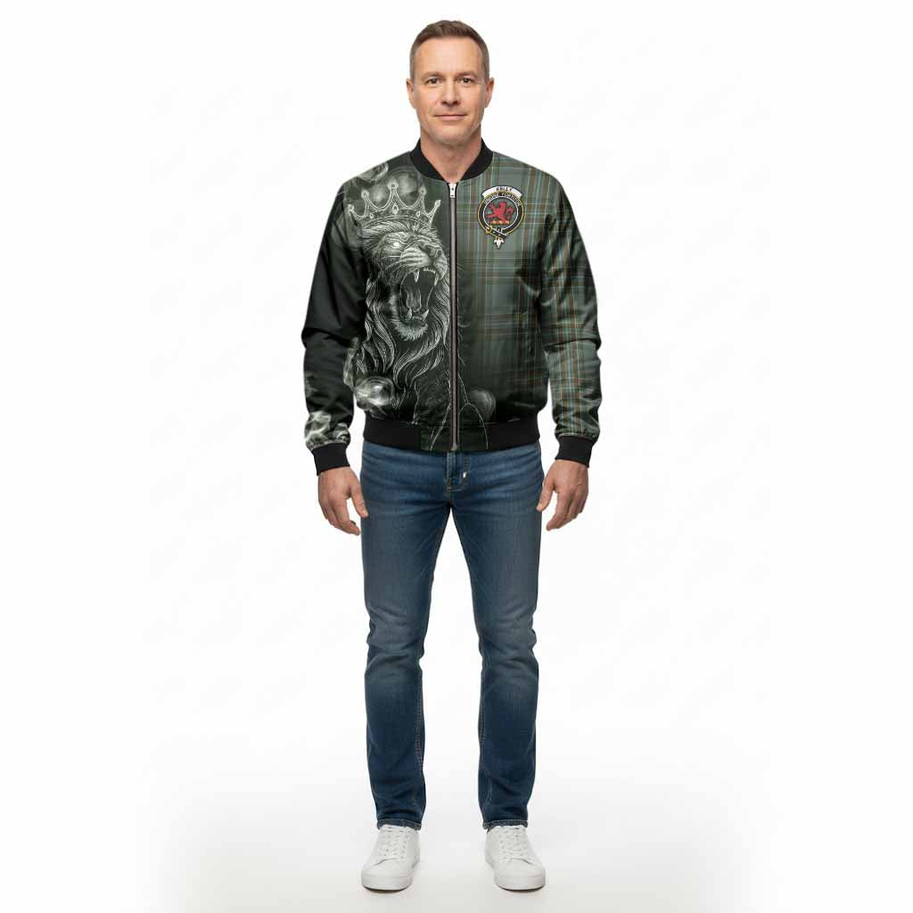 Kelly Tartan Bomber Jacket Roaring Lion Heritage