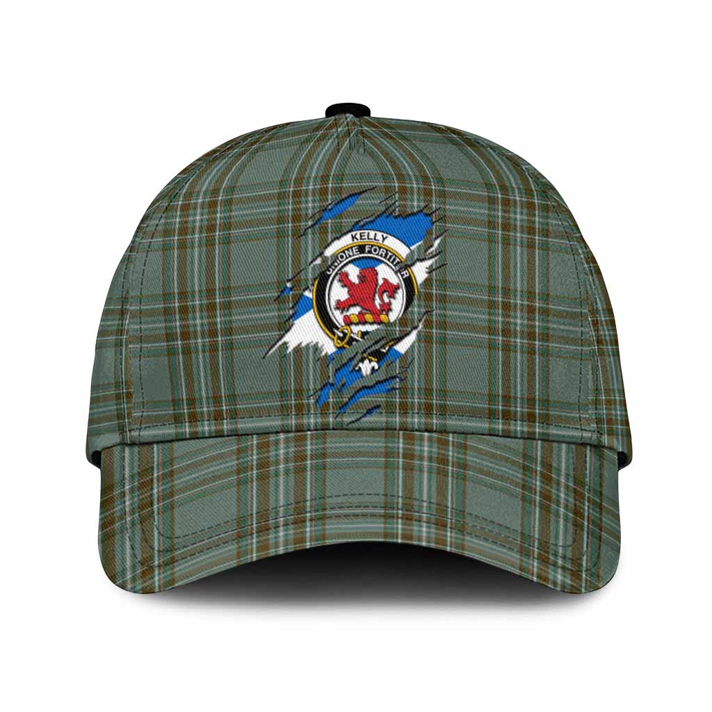 Kelly Tartan Classic Cap with Family Crest In Me Style