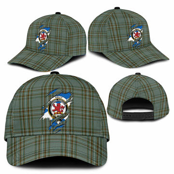 Kelly Tartan Classic Cap with Family Crest In Me Style