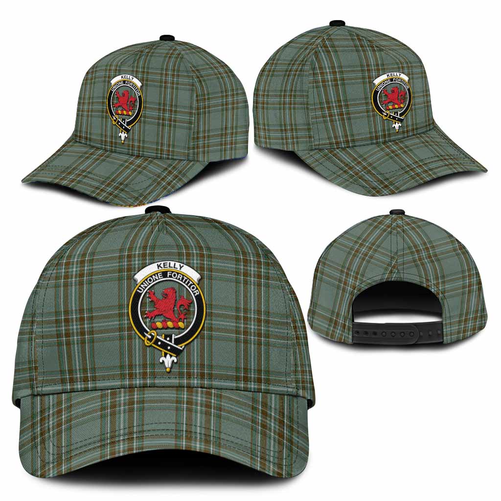 Kelly Tartan Classic Cap with Family Crest