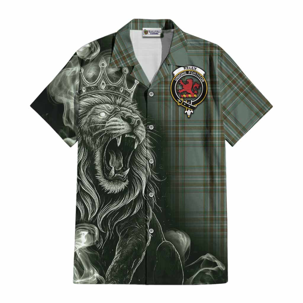 Kelly Tartan Cotton Hawaiian Shirt Roaring Lion Heritage