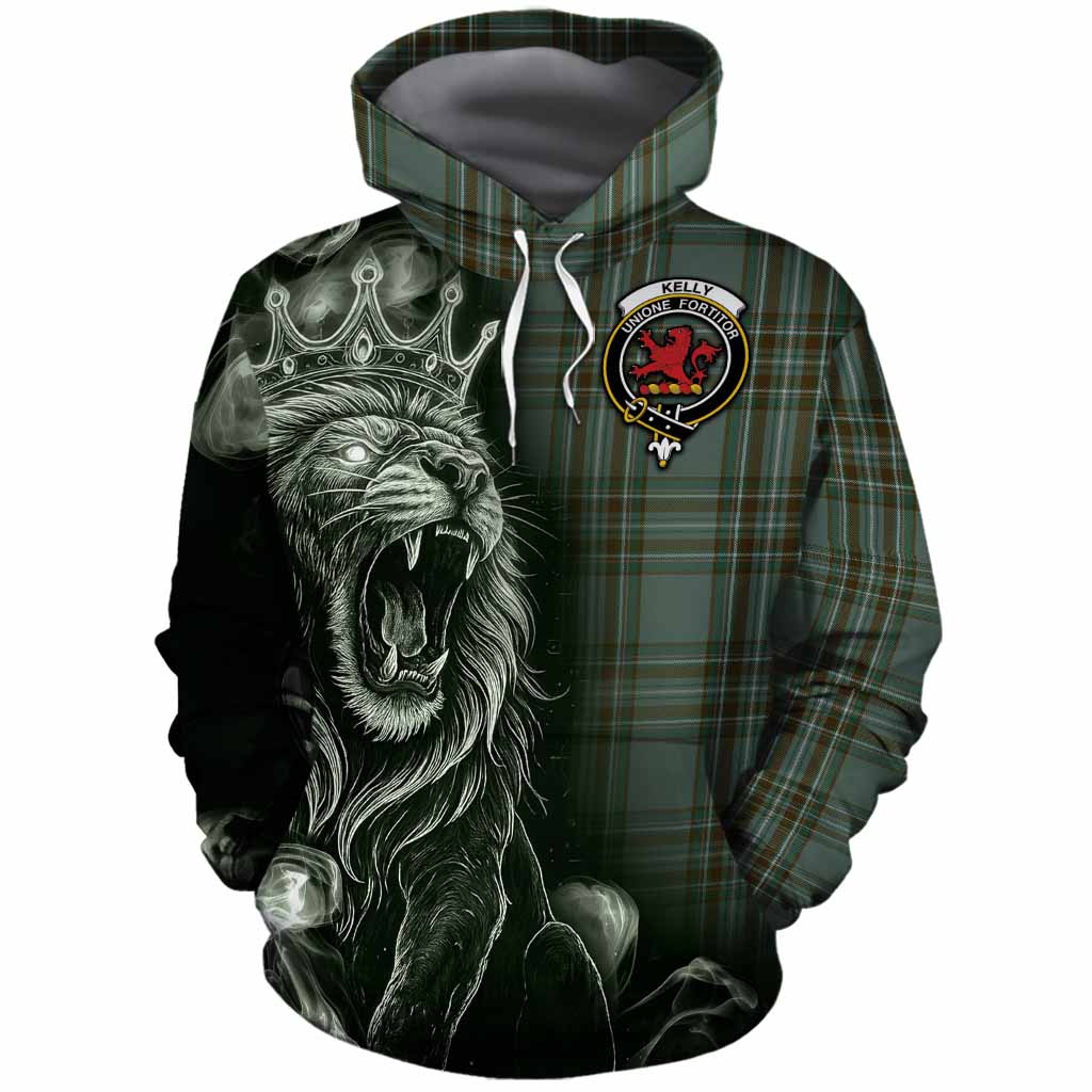 Kelly Tartan Cotton Hoodie Roaring Lion Heritage