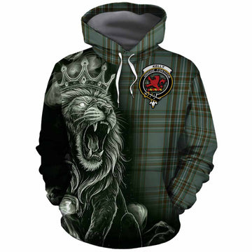 Kelly Tartan Cotton Hoodie Roaring Lion Heritage