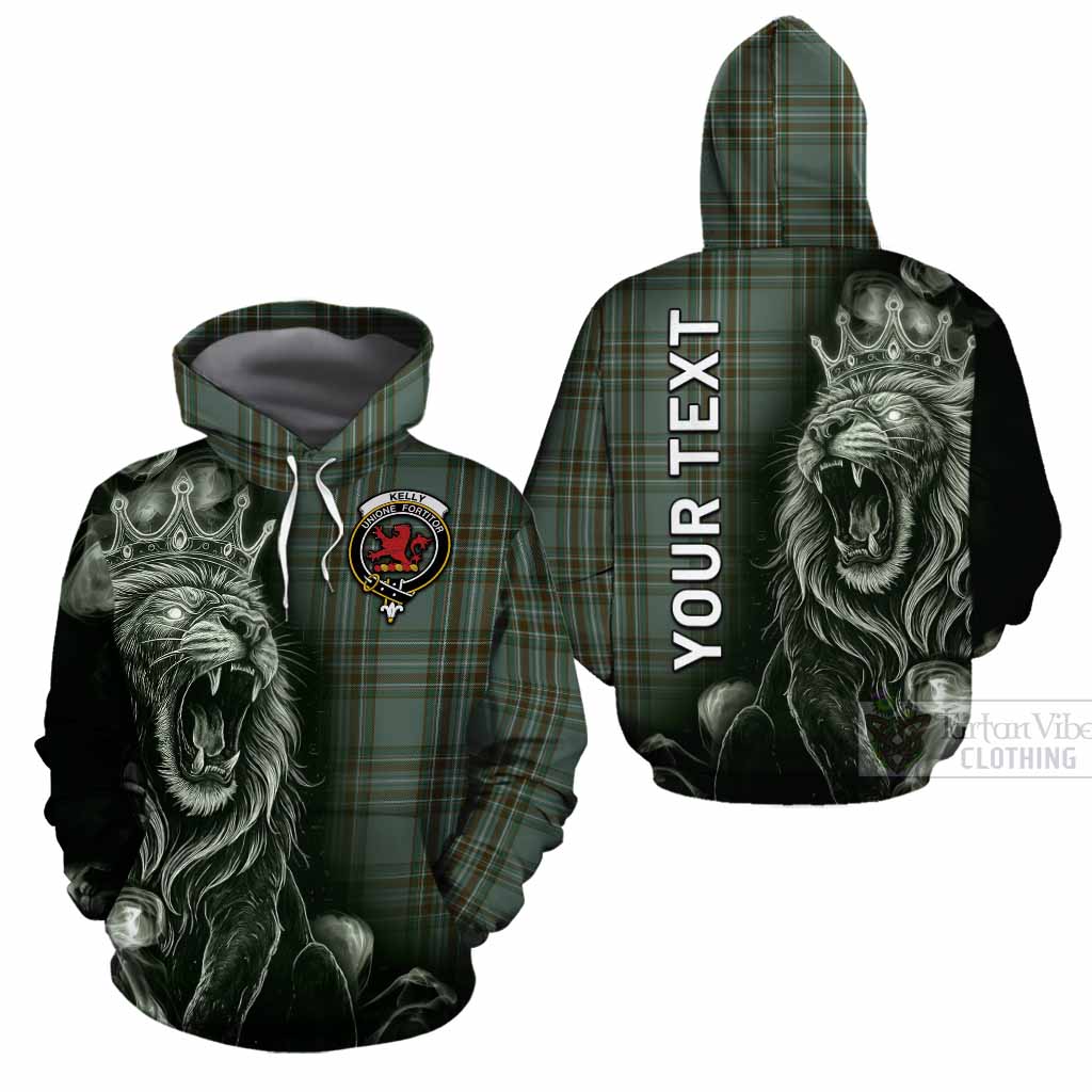 Kelly Tartan Cotton Hoodie Roaring Lion Heritage