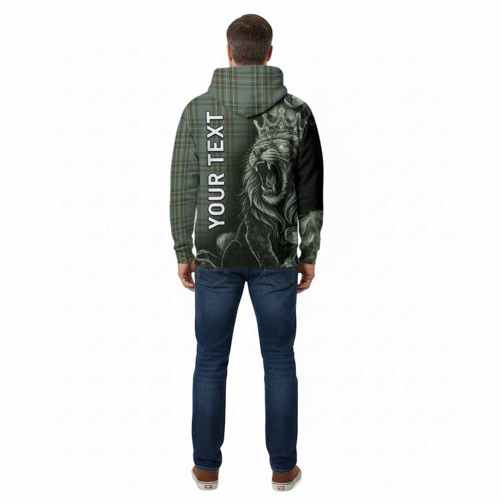 Kelly Tartan Cotton Hoodie Roaring Lion Heritage