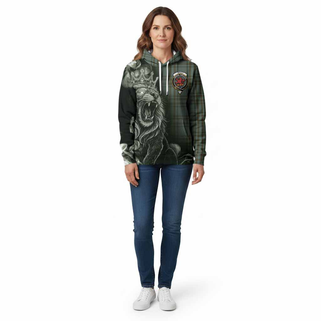 Kelly Tartan Cotton Hoodie Roaring Lion Heritage