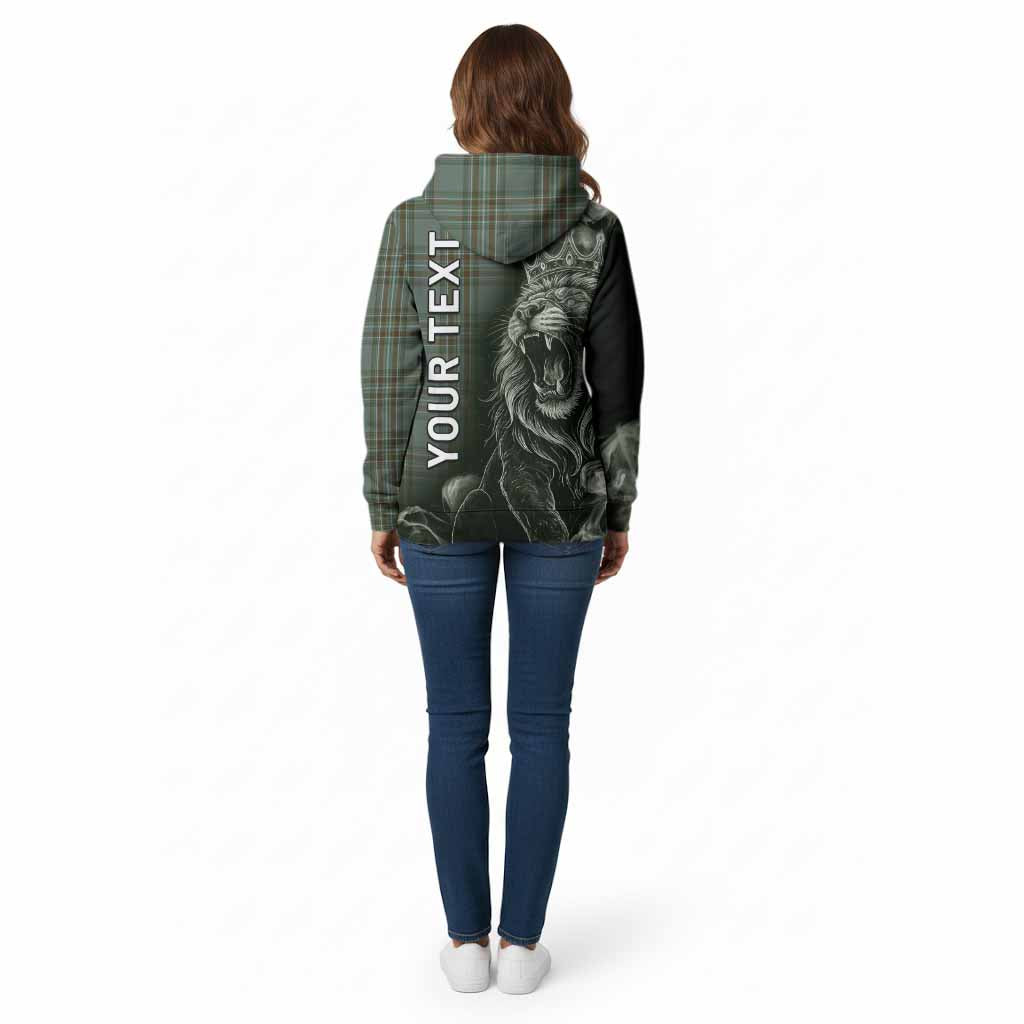 Kelly Tartan Cotton Hoodie Roaring Lion Heritage