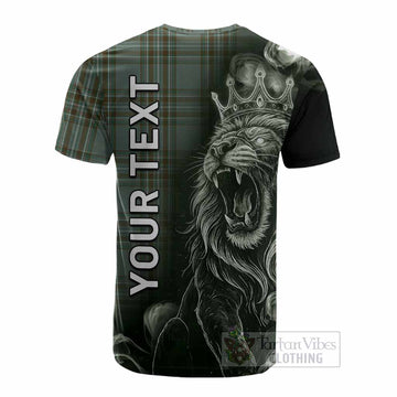 Kelly Tartan Cotton T-shirt Roaring Lion Heritage