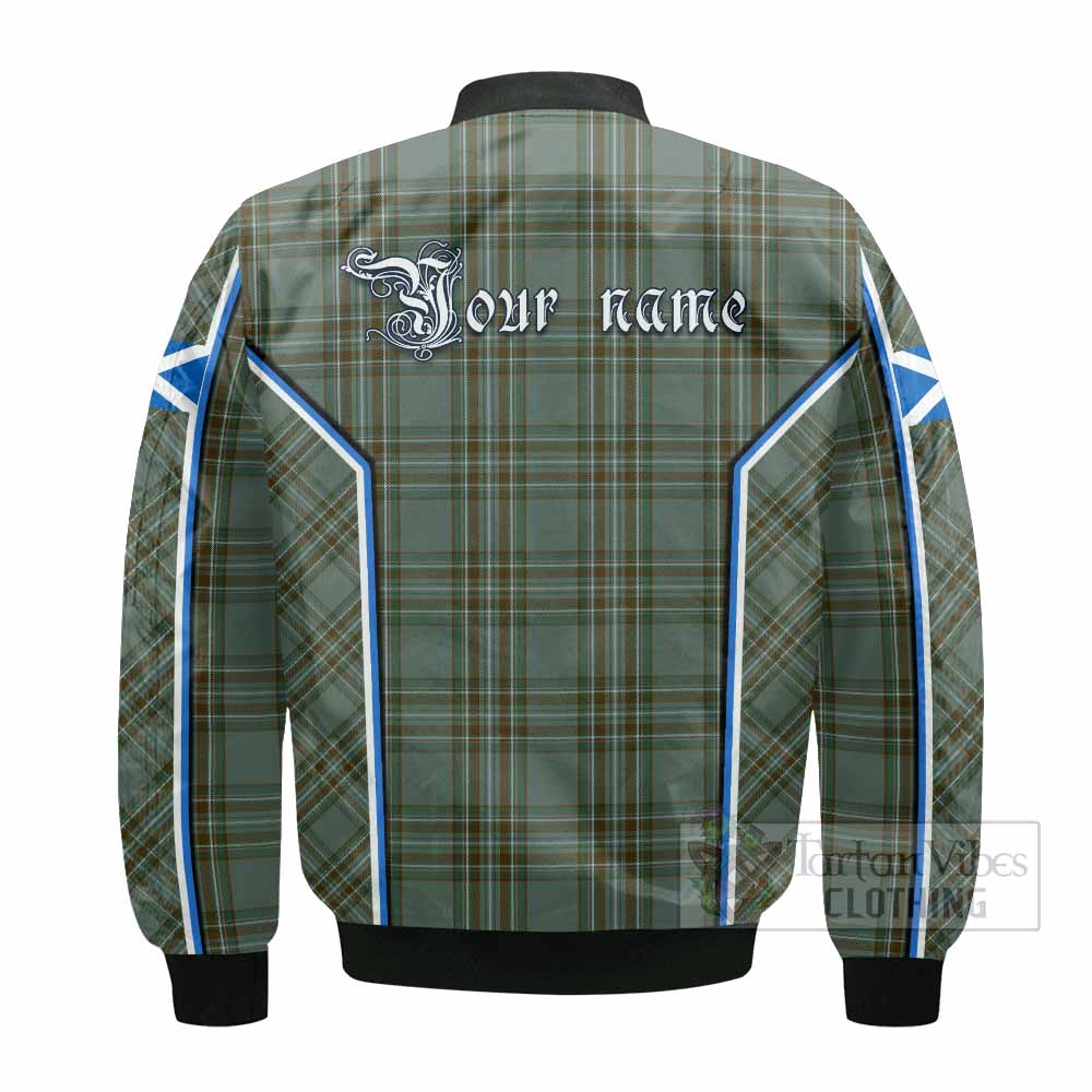 Kelly Tartan Crest Bomber Jacket Scotland Coat of Arm Flag Style - Tartan Vibes Clothing
