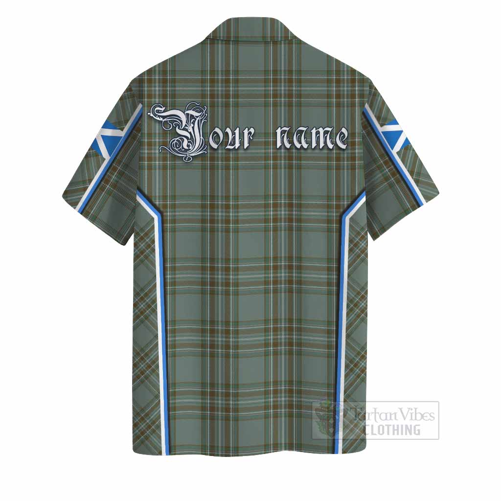 Kelly Tartan Crest Hawaiian Shirt Scotland Coat of Arm Flag Style - Tartan Vibes Clothing