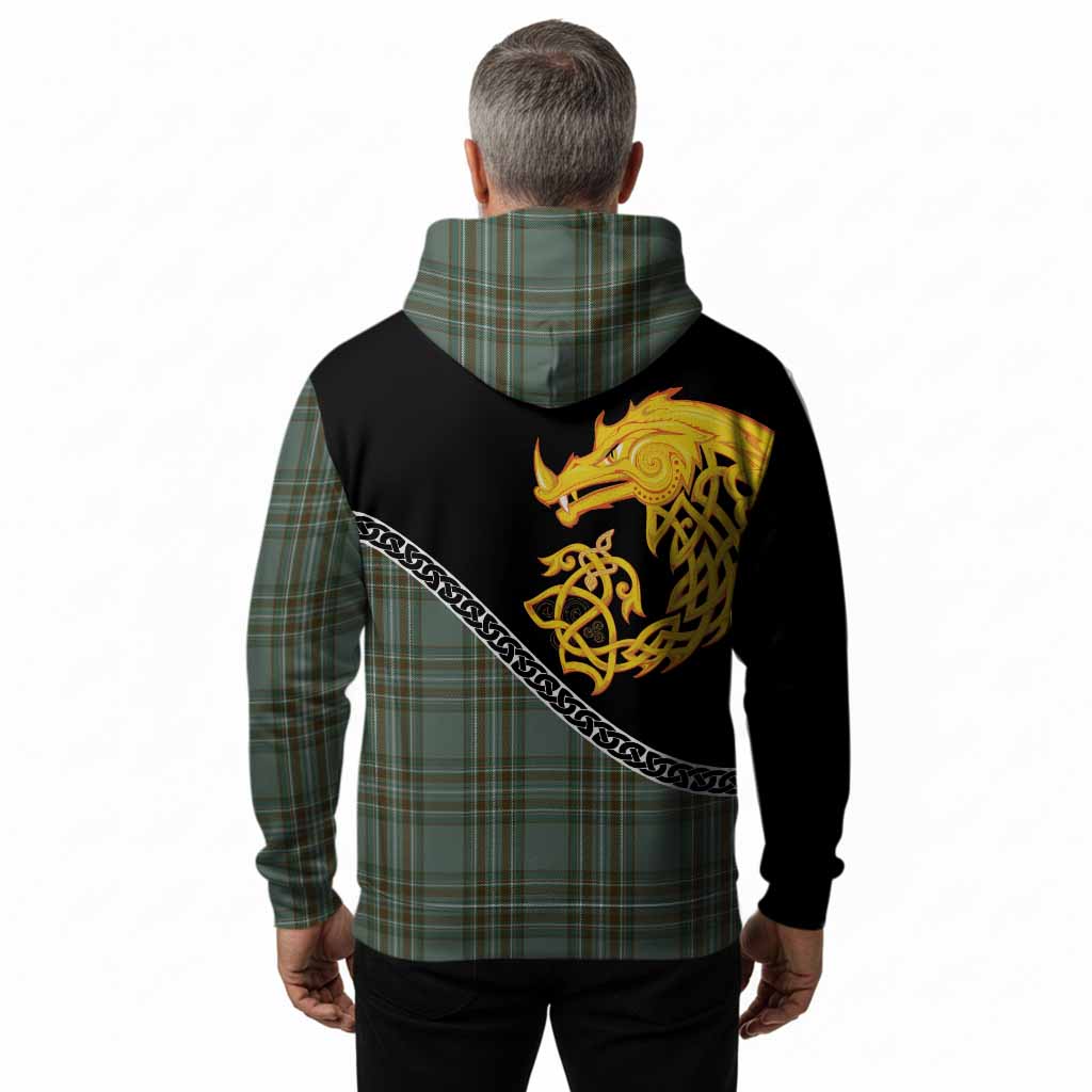 Kelly Tartan Crest Hoodie Legendary Dragon Knot Half Style