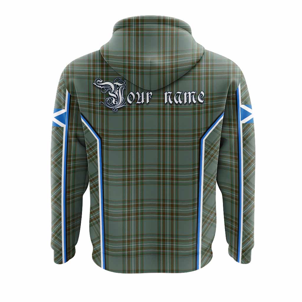 Kelly Tartan Crest Hoodie Scotland Coat of Arm Flag Style - Tartan Vibes Clothing